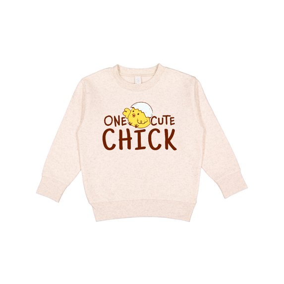 Inktastic One Cute Chick Toddler Sweatshirt