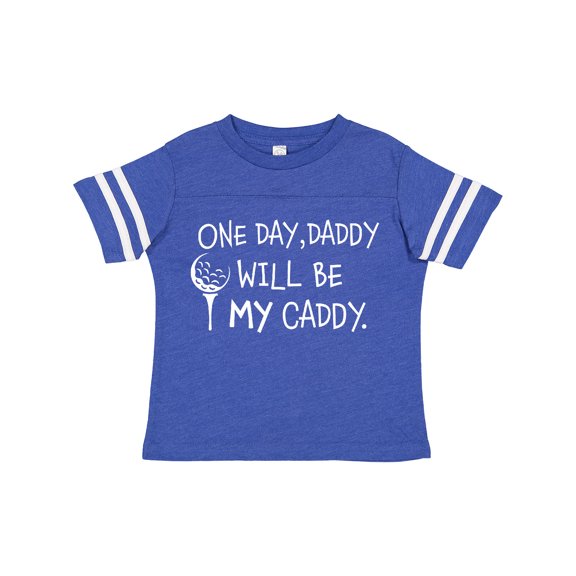 Inktastic One Day, Daddy Will Be My Caddy Kids Golfing Boys or Girls Toddler T-Shirt