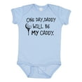thumbnail image 1 of Inktastic One Day, Daddy Will Be My Caddy Kids Golfing Boys or Girls Baby Bodysuit, 1 of 5