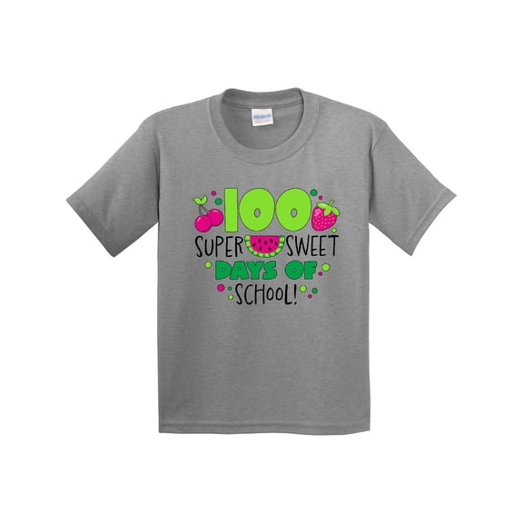 Inktastic One Hundred Super Sweet Days of School Youth T-Shirt