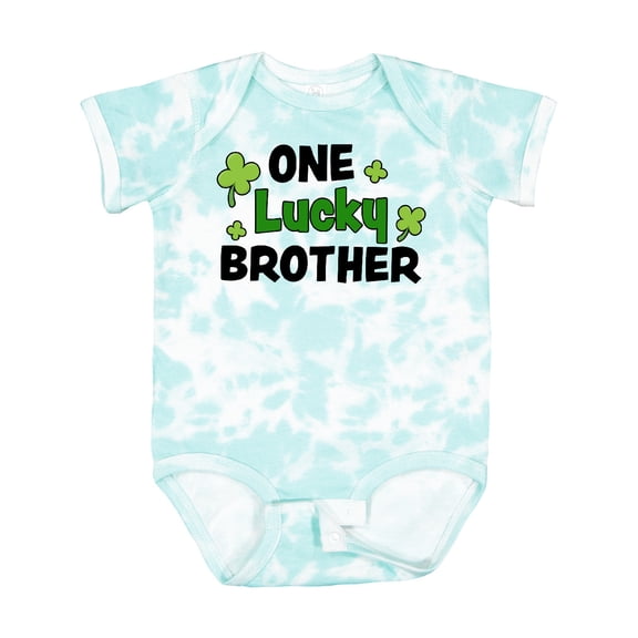 Inktastic One Lucky Brother with Shamrocks Boys Baby Bodysuit