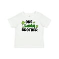 thumbnail image 1 of Inktastic One Lucky Brother with Shamrocks Boys Baby T-Shirt, 1 of 5