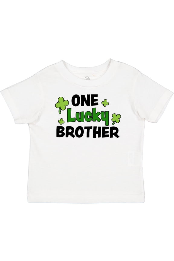 One Lucky Brother with Shamrocks Boys Baby T-Shirt