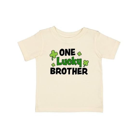 Inktastic One Lucky Brother with Shamrocks Boys Baby T-Shirt