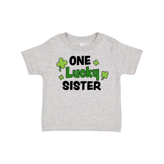 Inktastic One Lucky Sister with Shamrocks Girls Toddler T-Shirt