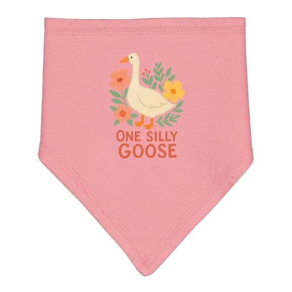 Inktastic One Silly Goose Cute Animal Design Baby Bandana Bib