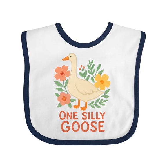 Inktastic One Silly Goose Cute Animal Design Boys or Girls Baby Bib