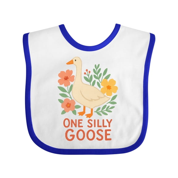 Inktastic One Silly Goose Cute Animal Design Boys or Girls Baby Bib