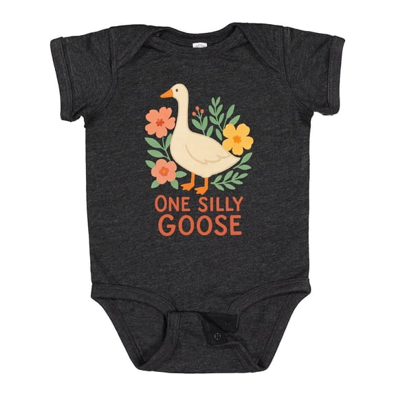 Inktastic One Silly Goose Cute Animal Design Boys or Girls Baby Bodysuit