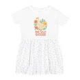 thumbnail image 1 of Inktastic One Silly Goose Cute Animal Design Girls Toddler Dress, 1 of 5