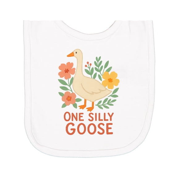 Inktastic One Silly Goose Cute Animal Design Newborn Bib