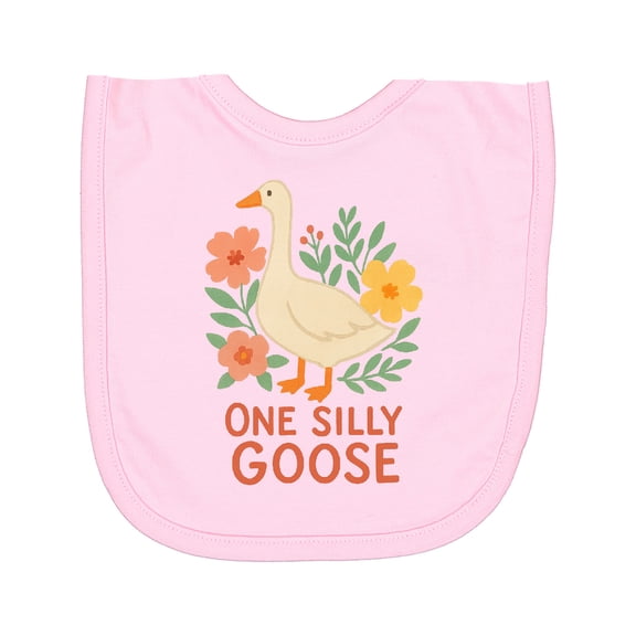 Inktastic One Silly Goose Cute Animal Design Newborn Bib