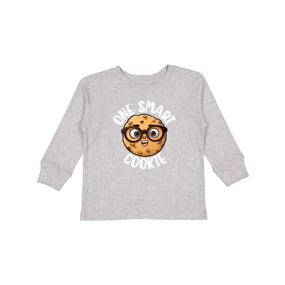 Inktastic One Smart Cookie Boys or Girls Long Sleeve Toddler T-Shirt