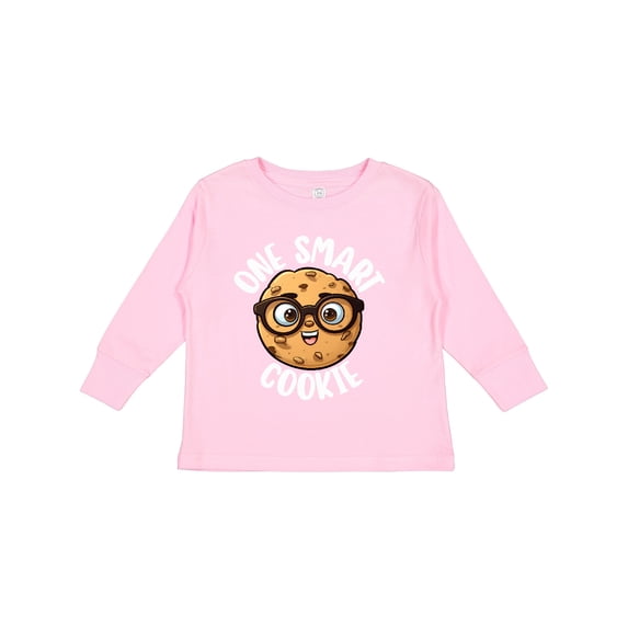 Inktastic One Smart Cookie Boys or Girls Long Sleeve Toddler T-Shirt