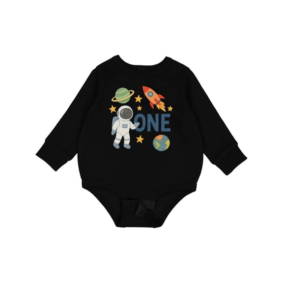 Inktastic One Space Birthday Baby Fleece Bodysuit