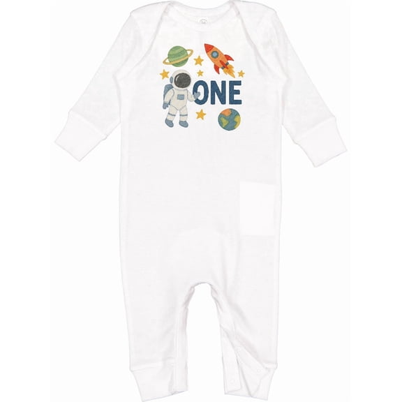 Inktastic One Space Birthday Baby Romper Coveralls