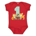 thumbnail image 1 of Inktastic One Years Old with Woodland Animals Boys or Girls Baby Bodysuit, 1 of 5