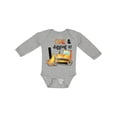 thumbnail image 1 of Inktastic One and Digging It Bulldozer 1st Birthday Boys or Girls Long Sleeve Baby Bodysuit, 1 of 5