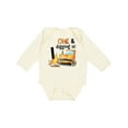 thumbnail image 1 of Inktastic One and Digging It Bulldozer 1st Birthday Boys or Girls Long Sleeve Baby Bodysuit, 1 of 5