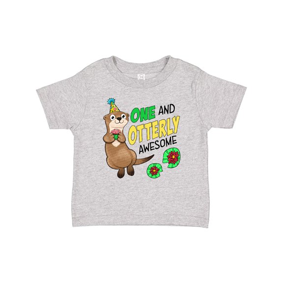 Inktastic One and Otterly Awesome Cute First Birthday Otter Boys or Girls Baby T-Shirt