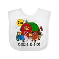thumbnail image 1 of Inktastic One-i-e-i-o Boys or Girls Baby Bib, 1 of 4