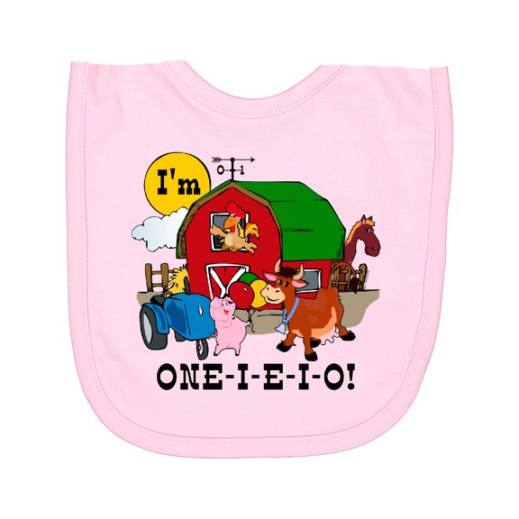 Inktastic One-i-e-i-o Newborn Bib