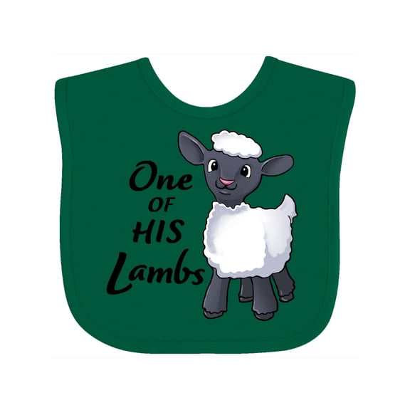 Inktastic One of His Lambs Easter Sheep Boys or Girls Baby Bib