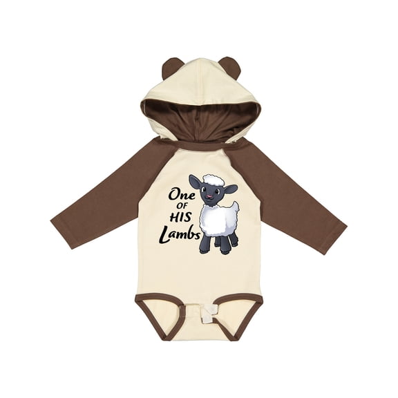 Inktastic One of His Lambs Easter Sheep Boys or Girls Long Sleeve Baby Bodysuit