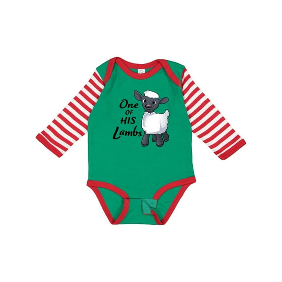 Inktastic One of His Lambs Easter Sheep Boys or Girls Long Sleeve Baby Bodysuit