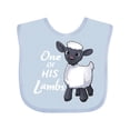 thumbnail image 1 of Inktastic One of His Lambs- Easter sheep Boys or Girls Baby Bib, 1 of 4