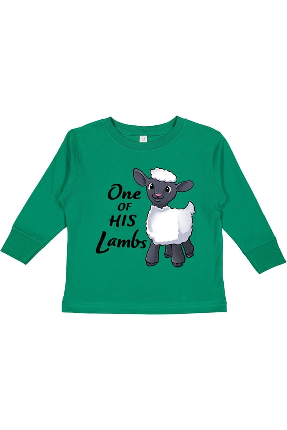 One of His Lambs- Easter sheep Boys or Girls Long Sleeve Toddler T-Shirt
