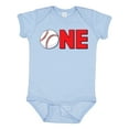 thumbnail image 1 of Inktastic One with Baseball Baby's First Birthday Boys or Girls Baby Bodysuit, 1 of 5