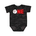 thumbnail image 1 of Inktastic One with Baseball Baby's First Birthday Boys or Girls Baby Bodysuit, 1 of 5