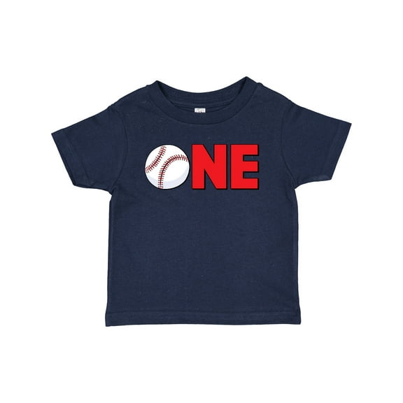 Inktastic One with Baseball Baby's First Birthday Boys or Girls Baby T-Shirt