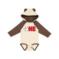 thumbnail image 1 of Inktastic One with Baseball Baby's First Birthday Boys or Girls Long Sleeve Baby Bodysuit, 1 of 5