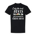 thumbnail image 1 of Inktastic Only the Best Aunts Get Promoted to Great Aunt with Flowers T-Shirt, 1 of 5