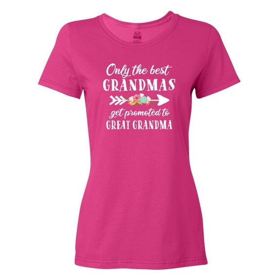 Inktastic Only the Best Grandmas Get Promoted to Great Grandma Women's T-Shirt