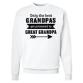 thumbnail image 1 of Inktastic Only the Best Grandpas Get Promoted to Great Grandpa Adult Sweatshirt, 1 of 4