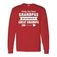 thumbnail image 1 of Inktastic Only the Best Grandpas Get Promoted to Great Grandpa Long Sleeve T-Shirt, 1 of 5