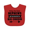 thumbnail image 1 of Inktastic Only the Best Nephews Get Promoted to Big Cousin Boys or Girls Baby Bib, 1 of 4