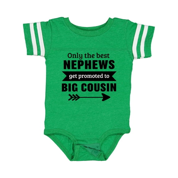 Inktastic Only the Best Nephews Get Promoted to Big Cousin Boys or Girls Baby Bodysuit