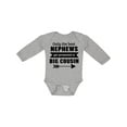 thumbnail image 1 of Inktastic Only the Best Nephews Get Promoted to Big Cousin Boys or Girls Long Sleeve Baby Bodysuit, 1 of 5