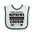 thumbnail image 1 of Inktastic Only the Best Nephews Get Promoted to Cousin Boys or Girls Baby Bib, 1 of 4