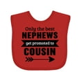 thumbnail image 1 of Inktastic Only the Best Nephews Get Promoted to Cousin Boys or Girls Baby Bib, 1 of 4