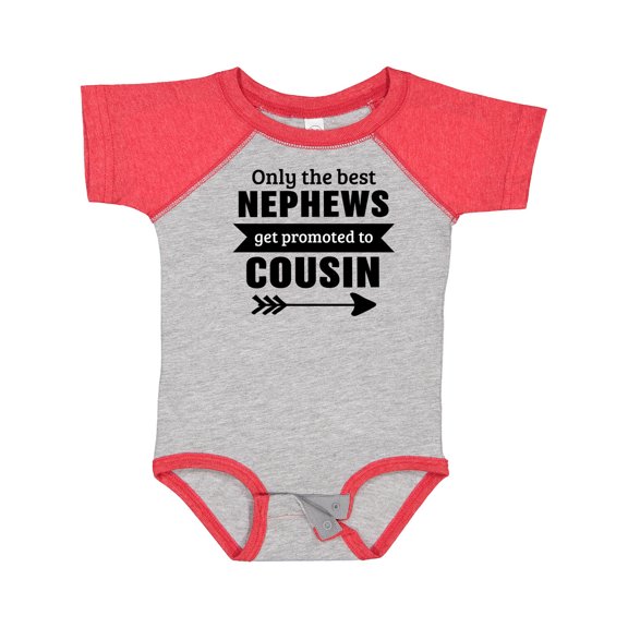 Inktastic Only the Best Nephews Get Promoted to Cousin Boys or Girls Baby Bodysuit