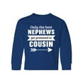 thumbnail image 1 of Inktastic Only the Best Nephews Get Promoted to Cousin Long Sleeve Youth T-Shirt, 1 of 5