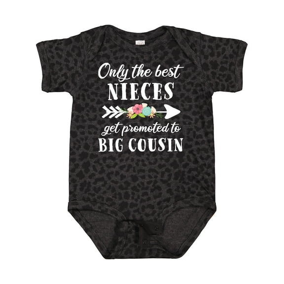 Inktastic Only the Best Nieces Get Promoted to Big Cousin Boys or Girls Baby Bodysuit