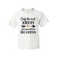 thumbnail image 1 of Inktastic Only the Best Nieces Get Promoted to Big Cousin Youth T-Shirt, 1 of 5