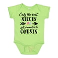 thumbnail image 1 of Inktastic Only the Best Nieces Get Promoted to Cousin Boys or Girls Baby Bodysuit, 1 of 5