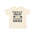 thumbnail image 1 of Inktastic Only the Best Nieces Get Promoted to Cousin Boys or Girls Toddler T-Shirt, 1 of 5